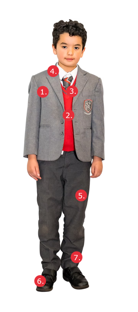 Boy Uniform With Dots