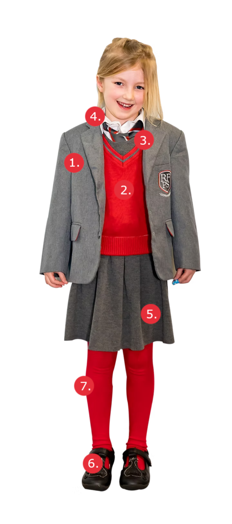 Uniform Girl With Dots